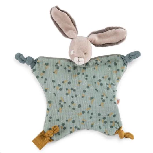 Sage Rabbit Comforter - Moulin Roty image 1