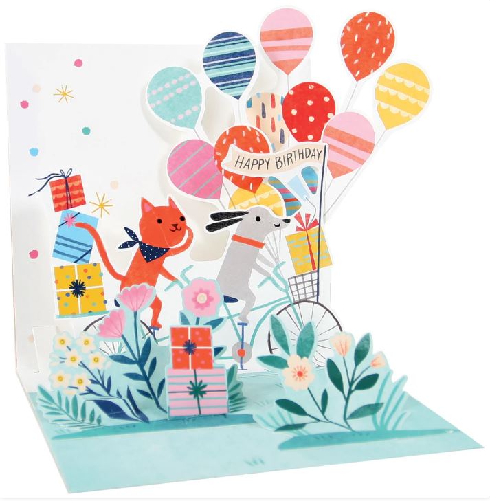 Bike Ride Birthday Pop-Up Card - Ohh Deer image 1