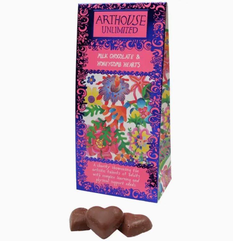 Milk Chocolate & Honeycomb Hearts - Arthouse Meath image 1