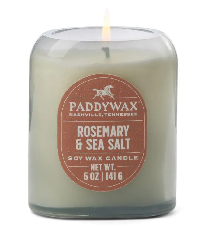 Denim Glass 5oz./142g Candle - Rosemary & Sea Salt - Designworks Collective image 1
