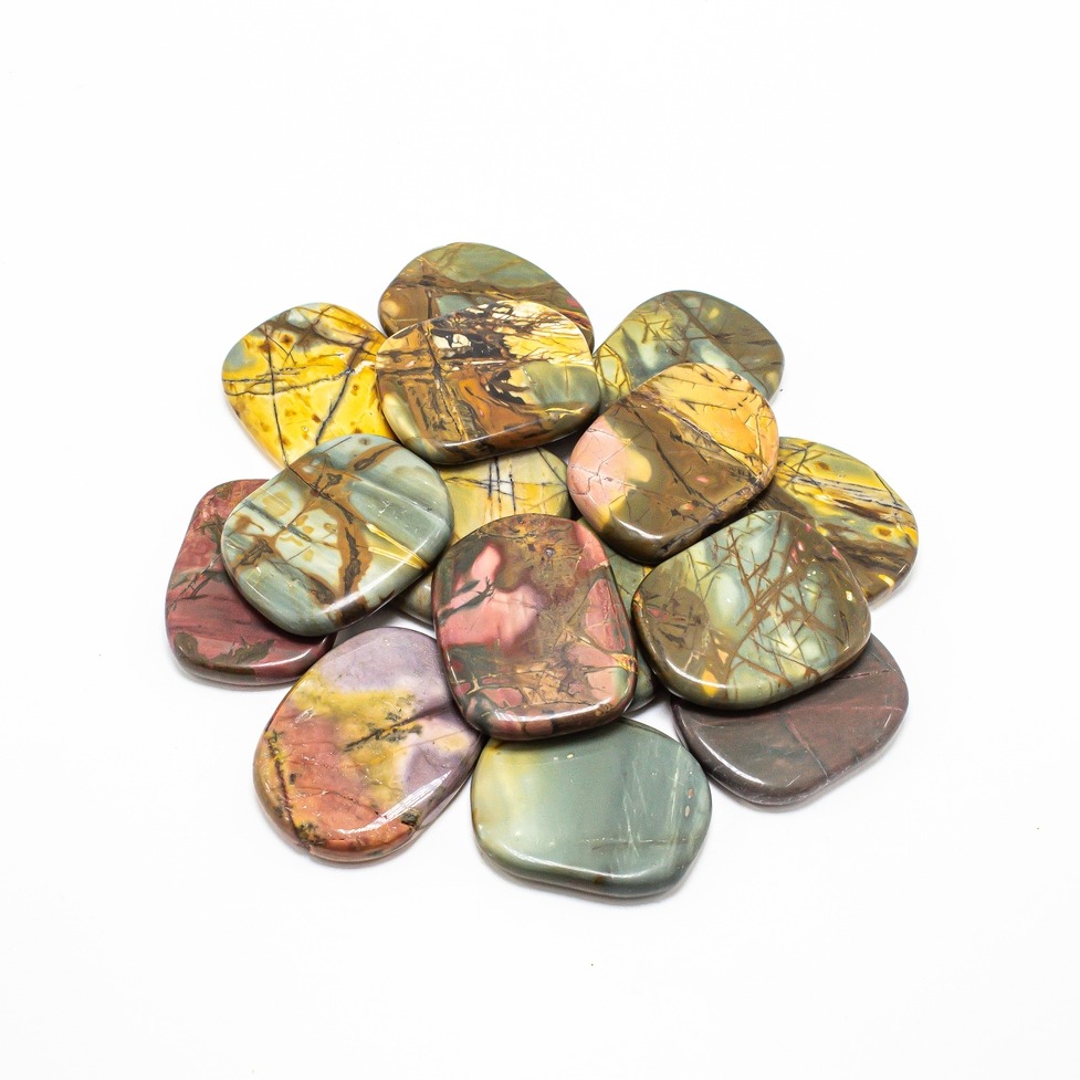 Cherry Creek Jasper Smooth Large - Flat Stone image 1