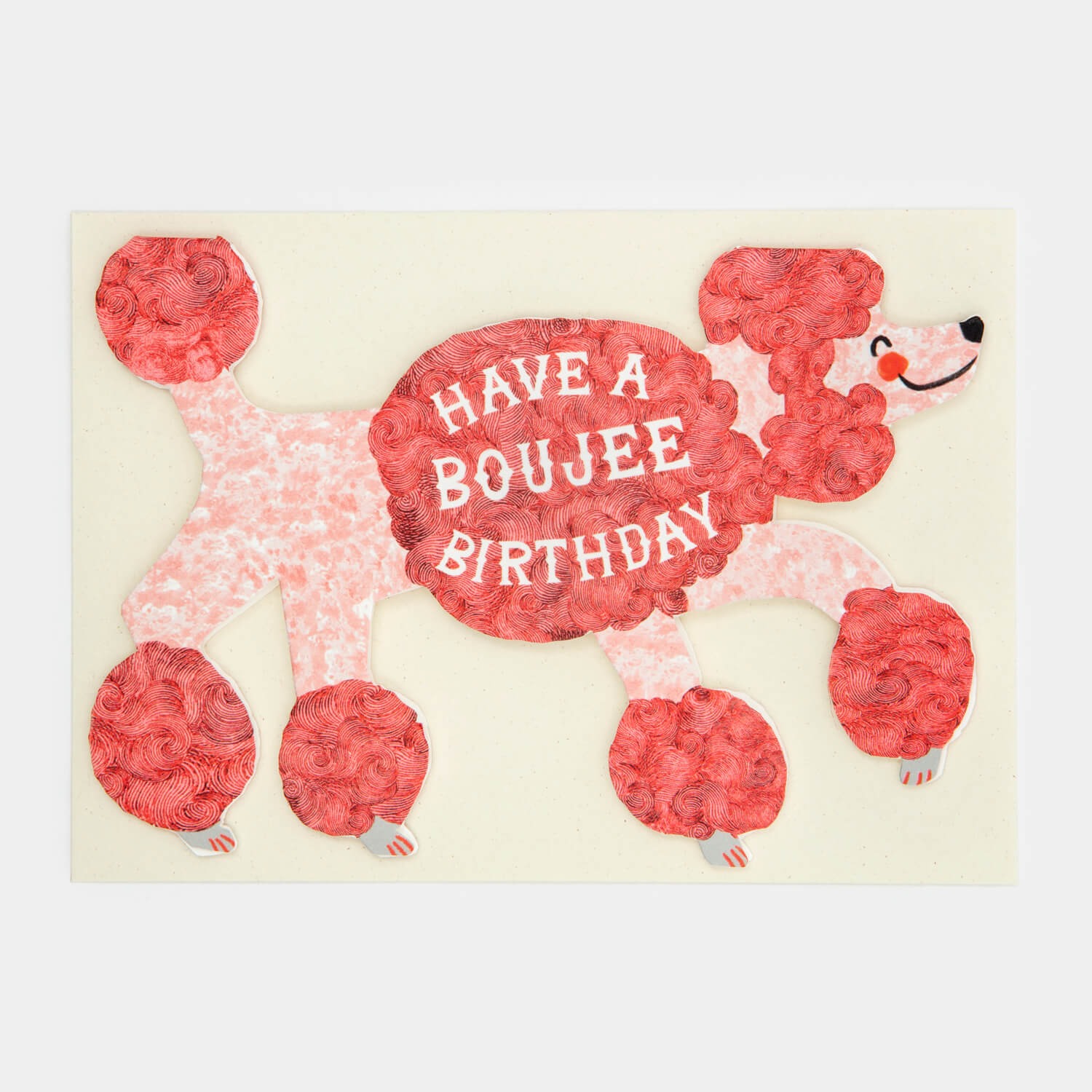 Have A Boujee Birthday Poodle Card - Hadley image 1