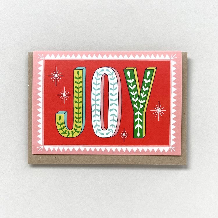 JOY Greetings Card - Maggie Magoo Designs image 1
