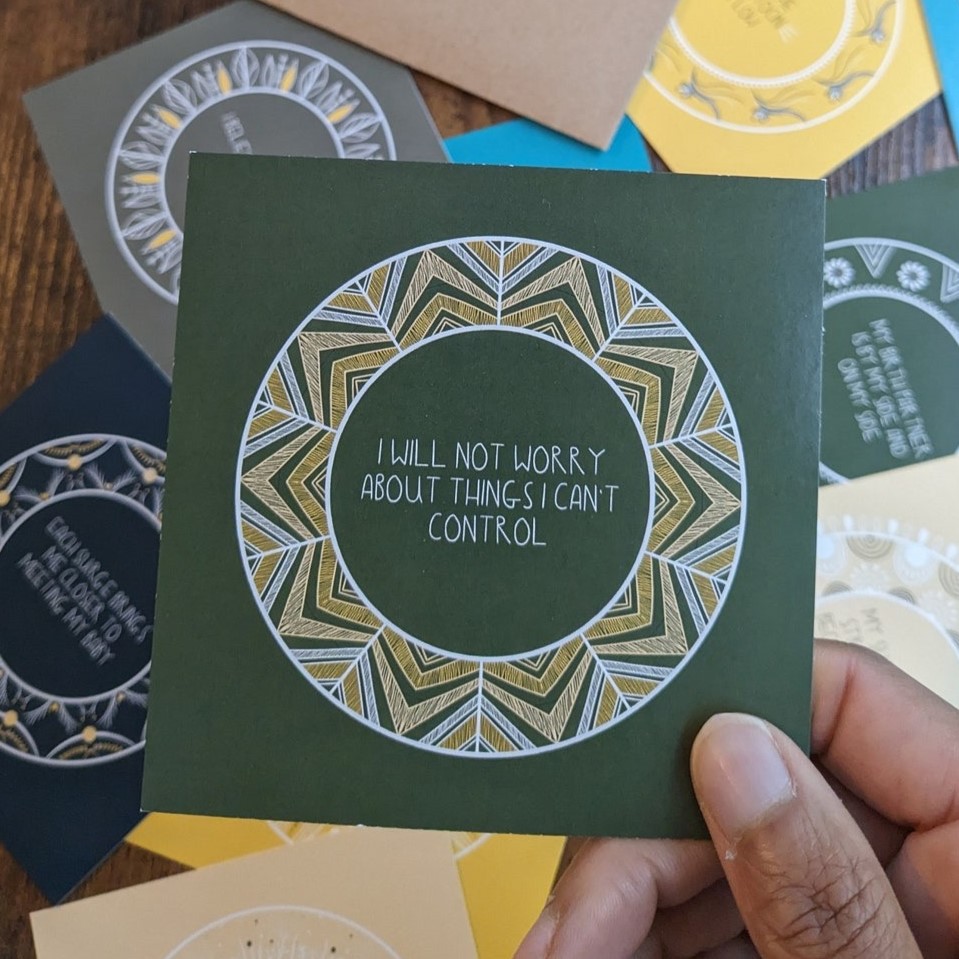 Mandala Birth Affirmation Cards image 2