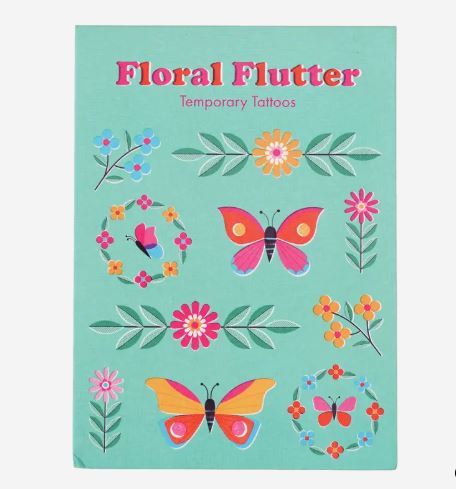 Floral Flutter Temporary Tattoos  - Rex London image 1
