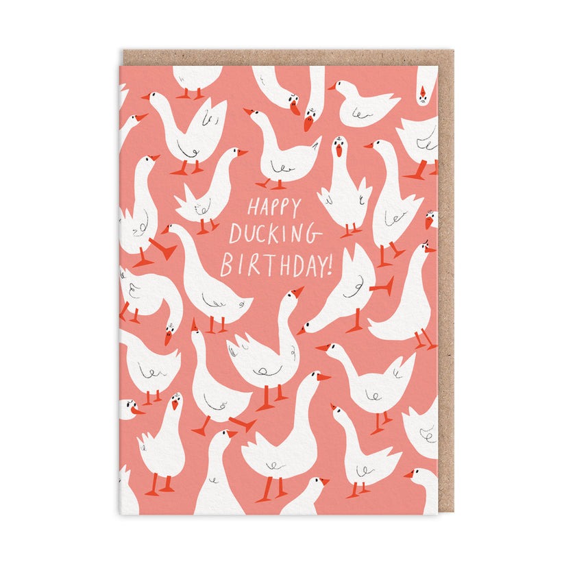 Happy Ducking Birthday Card - Ohh Deer image 1