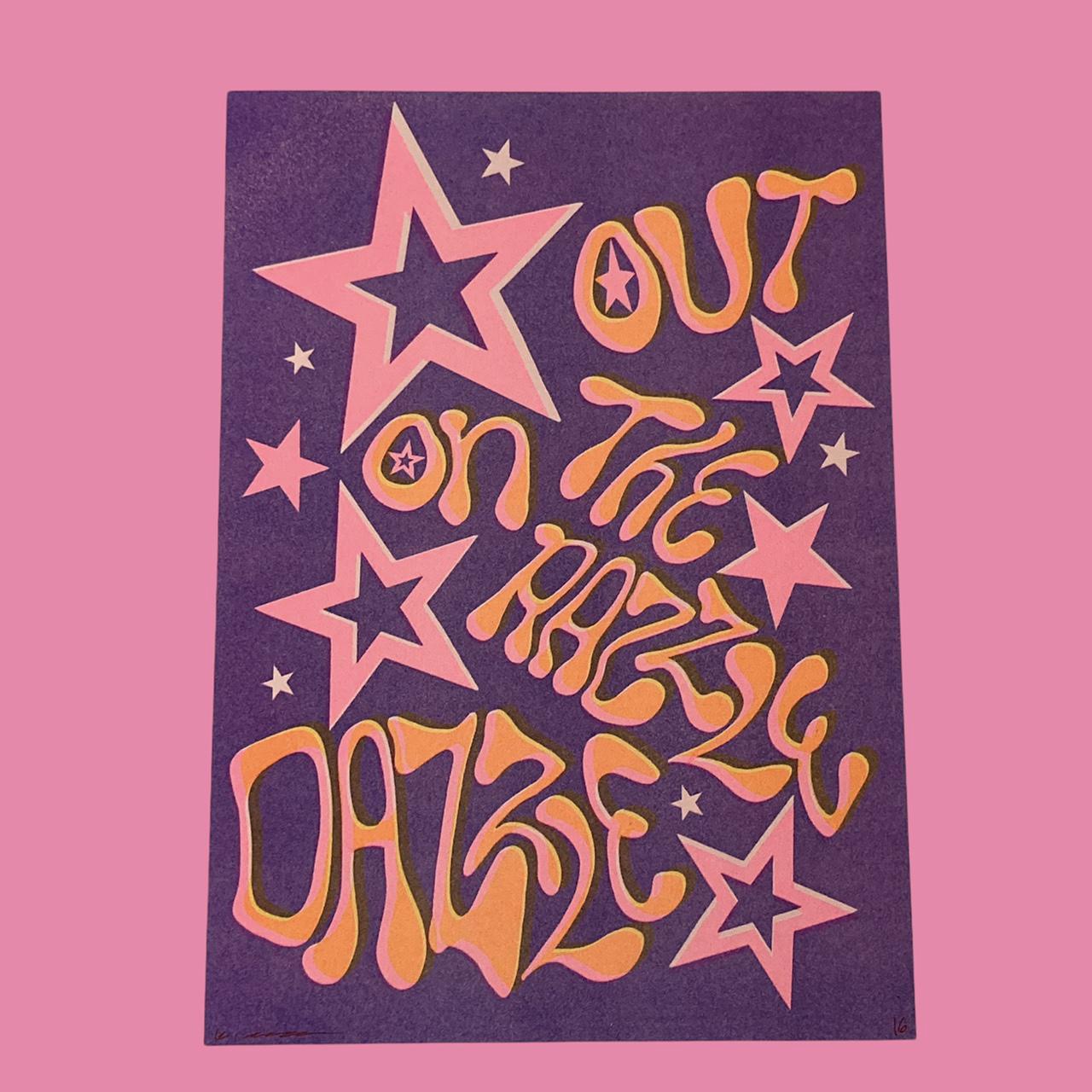 Out On The Razzle Dazzle A4 Risograph Print - Katie Jackson image 1