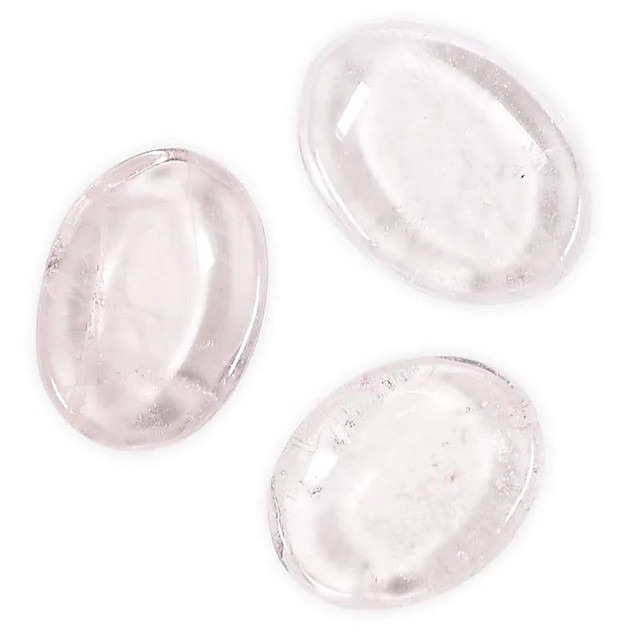 Clear Quartz Thumbstone - Worry Stone image 1