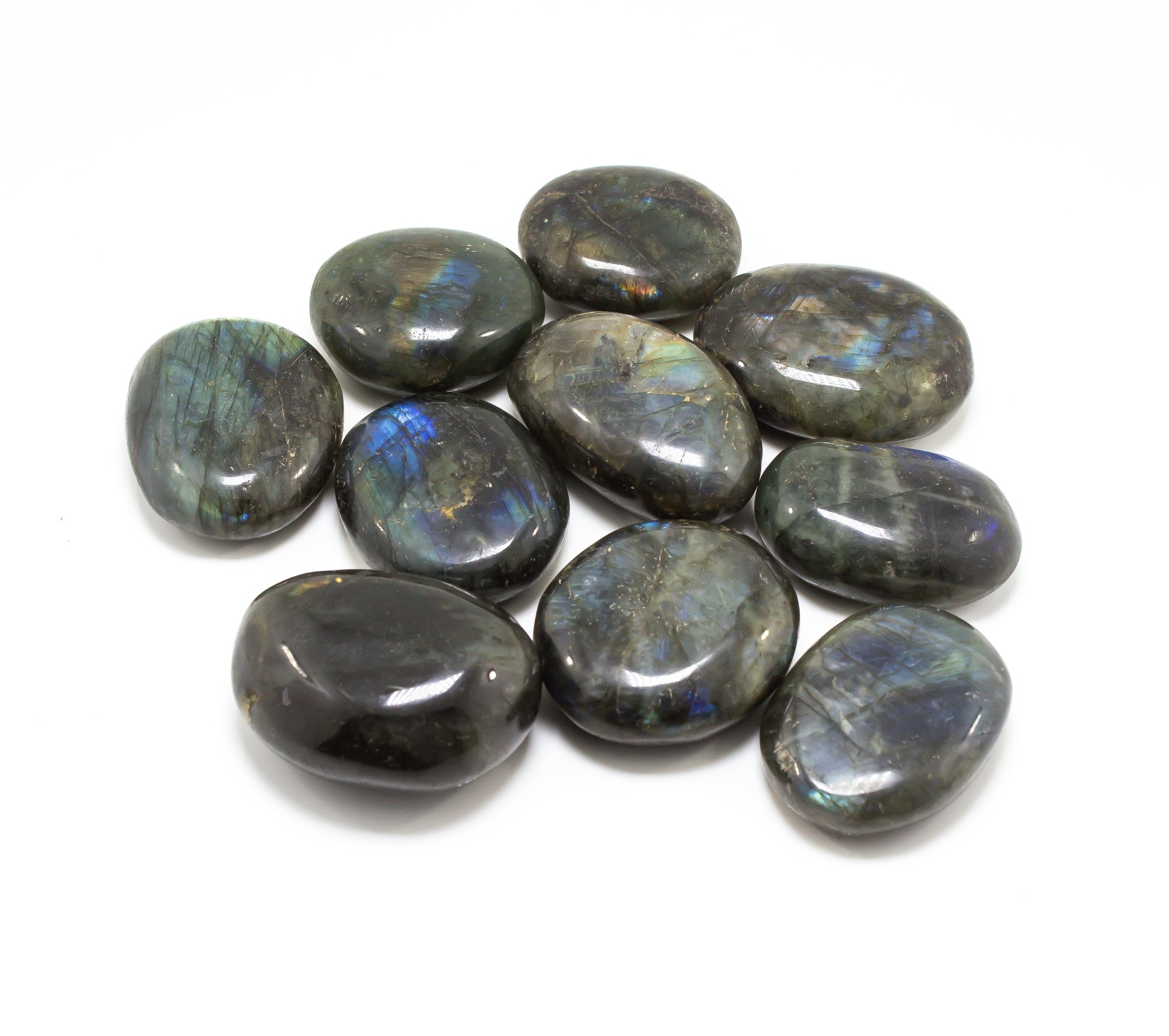 Labradorite Palm Stone Large - Stone of Transformation image 1
