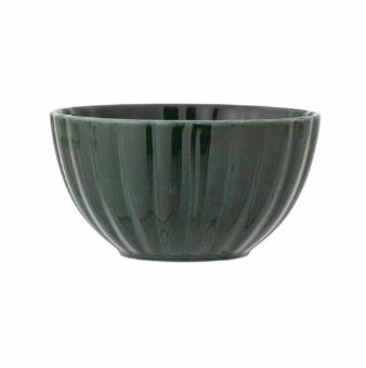 Latina Dark Green Stoneware Bowl - Bloomingville image 1