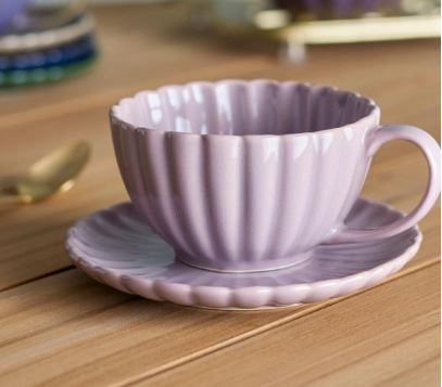 Latina Rose Cup & Saucer - Bloomingville image 1