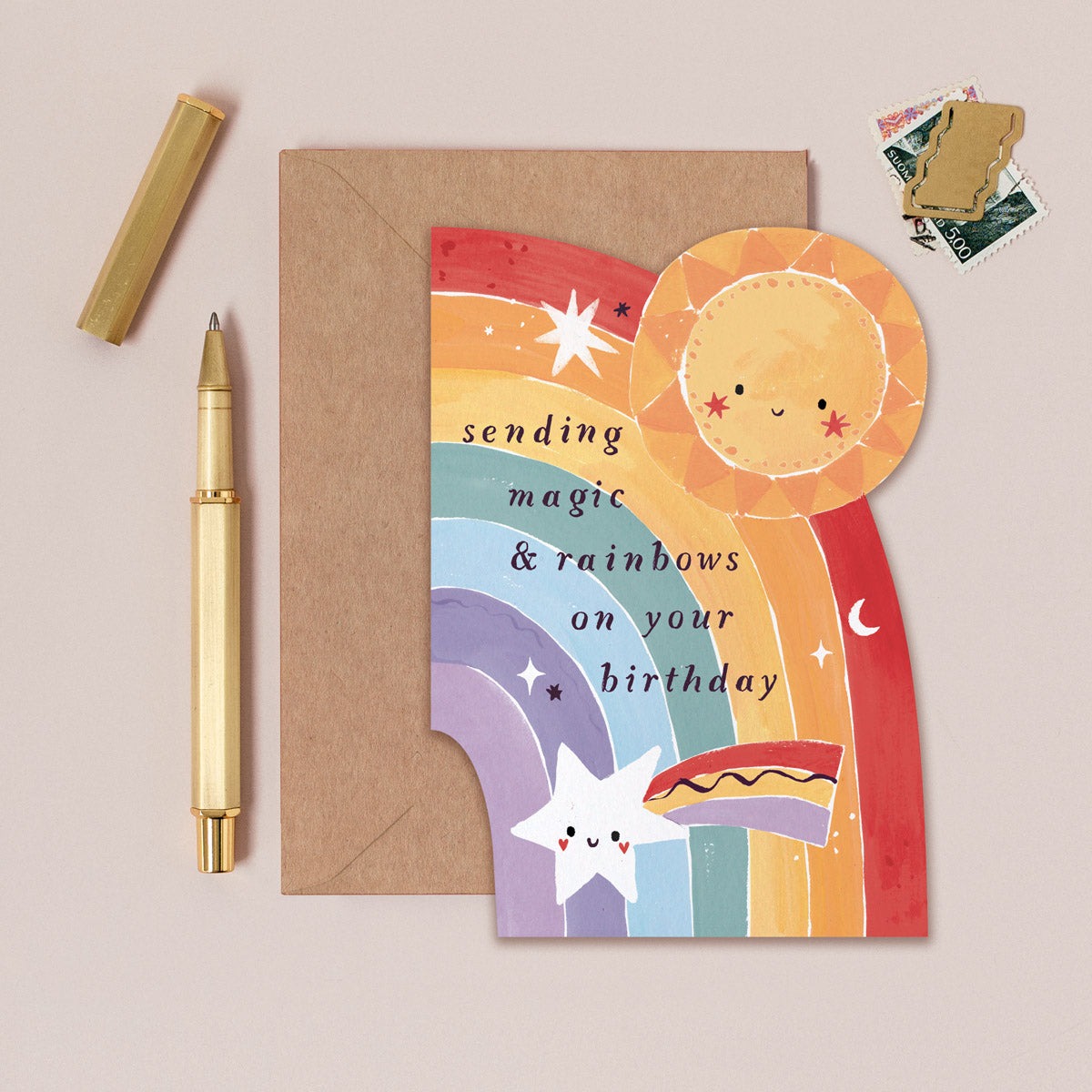 Magic & Rainbows Birthday Card - Sister Paper Co image 1
