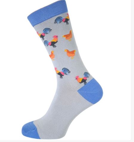 Chickens Bamboo Socks - Gemjar image 1