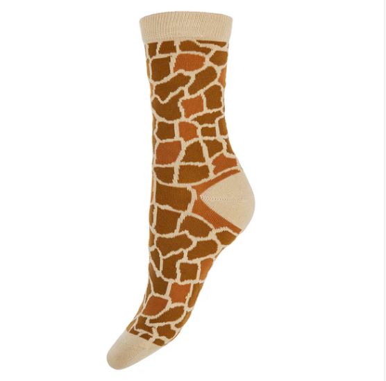 Giraffe Print Bamboo Socks - JOYA image 1