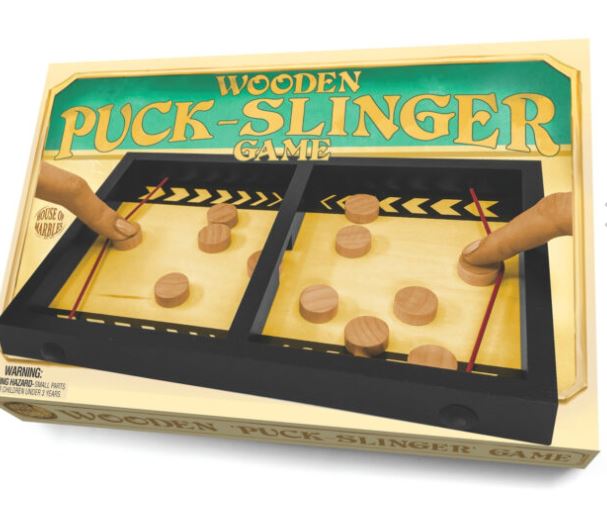 Wooden Puck-Slinger Game - House of Marbles image 1
