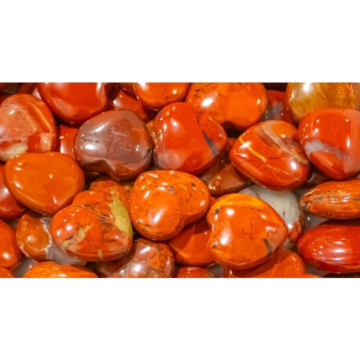 Red Jasper Heart Crystal Small - 25 x 10mm image 1