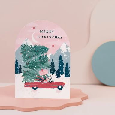 Merry Christmas Driving Home Card - Sister Paper Co image 1