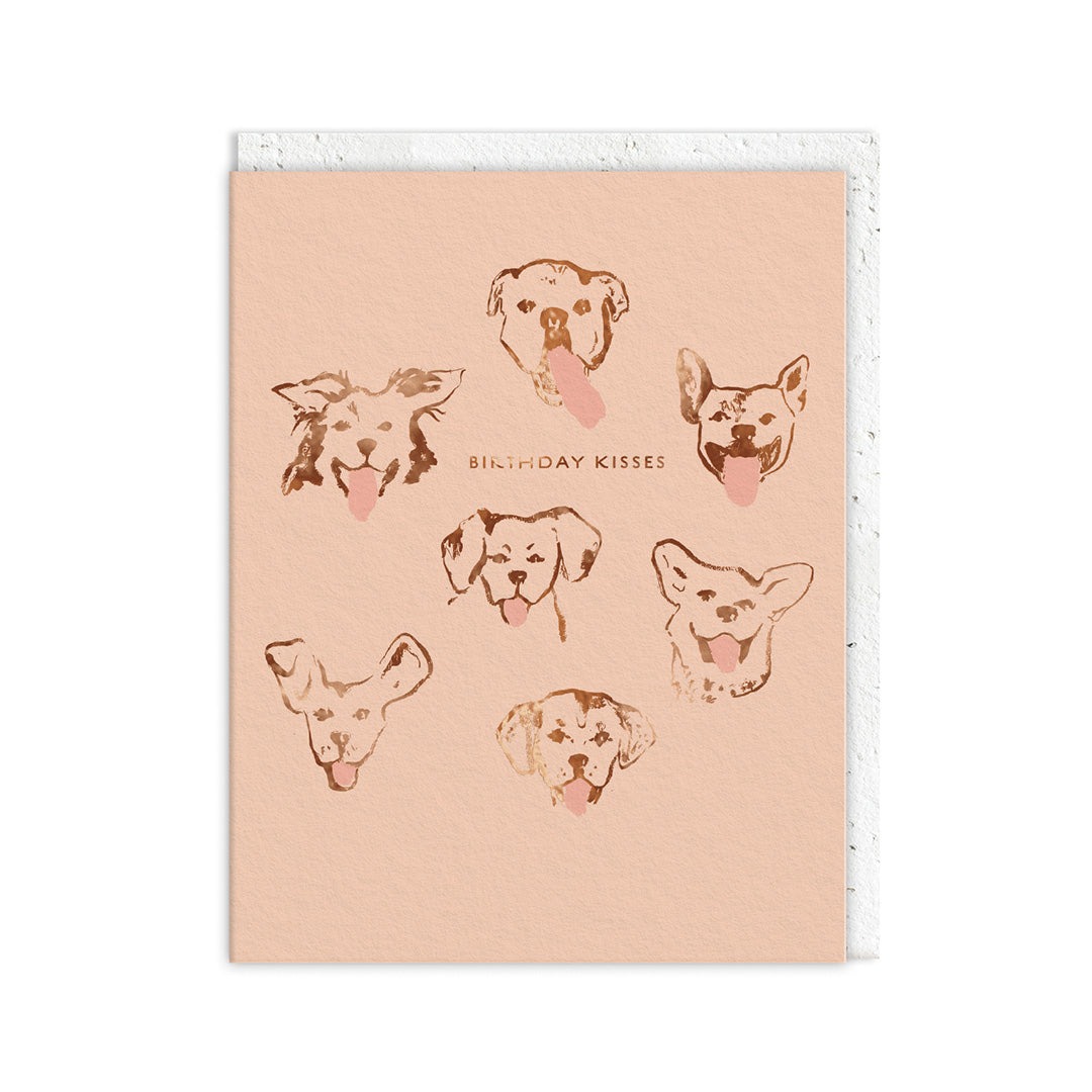 Birthday Kisses Dogs Seed Card - Ohh Deer image 1