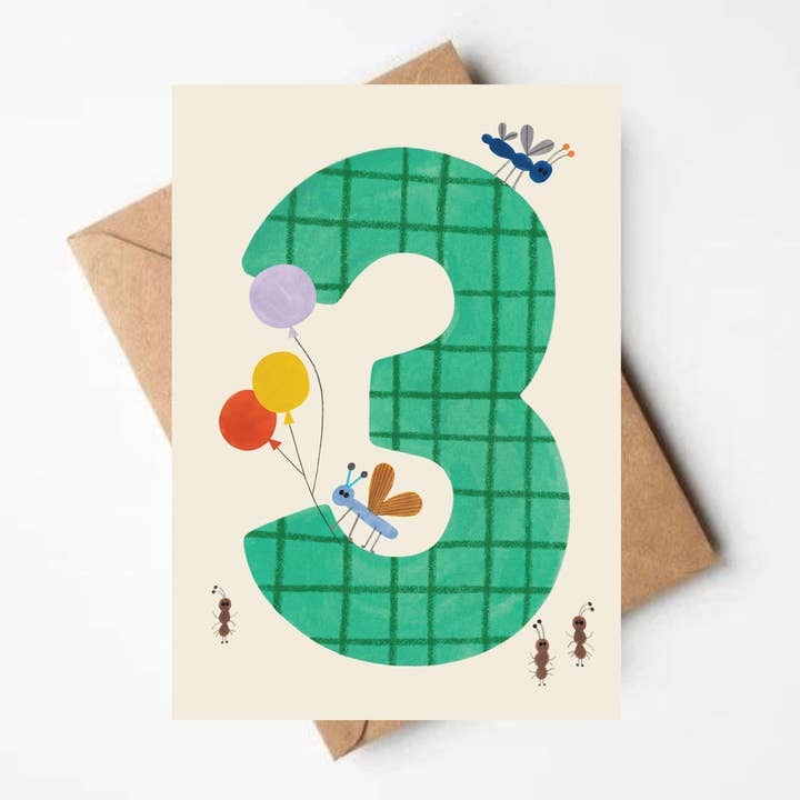 Green Check 3 Card - Daria Solak image 1
