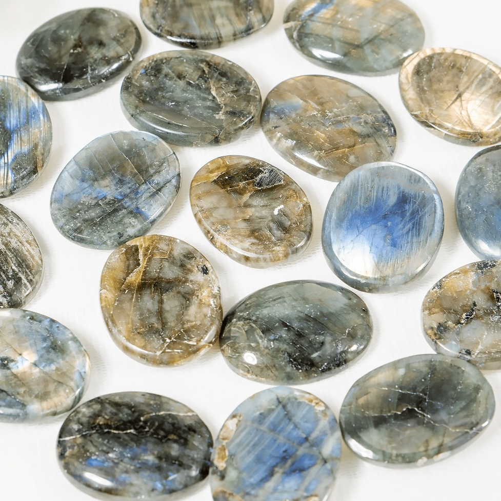 Labradorite Thumbstone - Worry Stone image 1