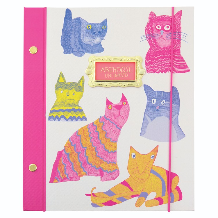 Arthouse Unlimited Miaow For Now Hardback Journal - Portico Designs image 1