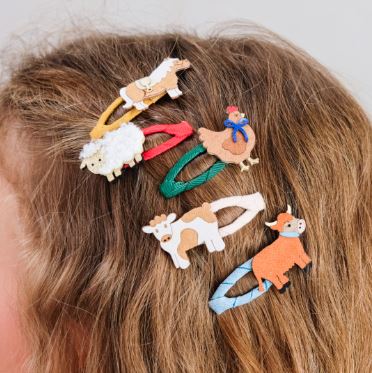 Fun Farm Hair Clips - Mimi & Lula image 1