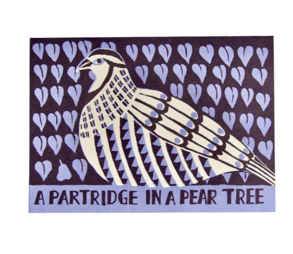 A Partridge in a Pear Tree Card - Cambridge Imprint image 1