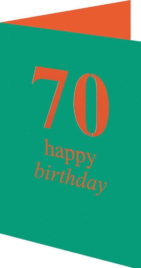 70 Happy Birthday Cut Out - Roger La Borde image 1