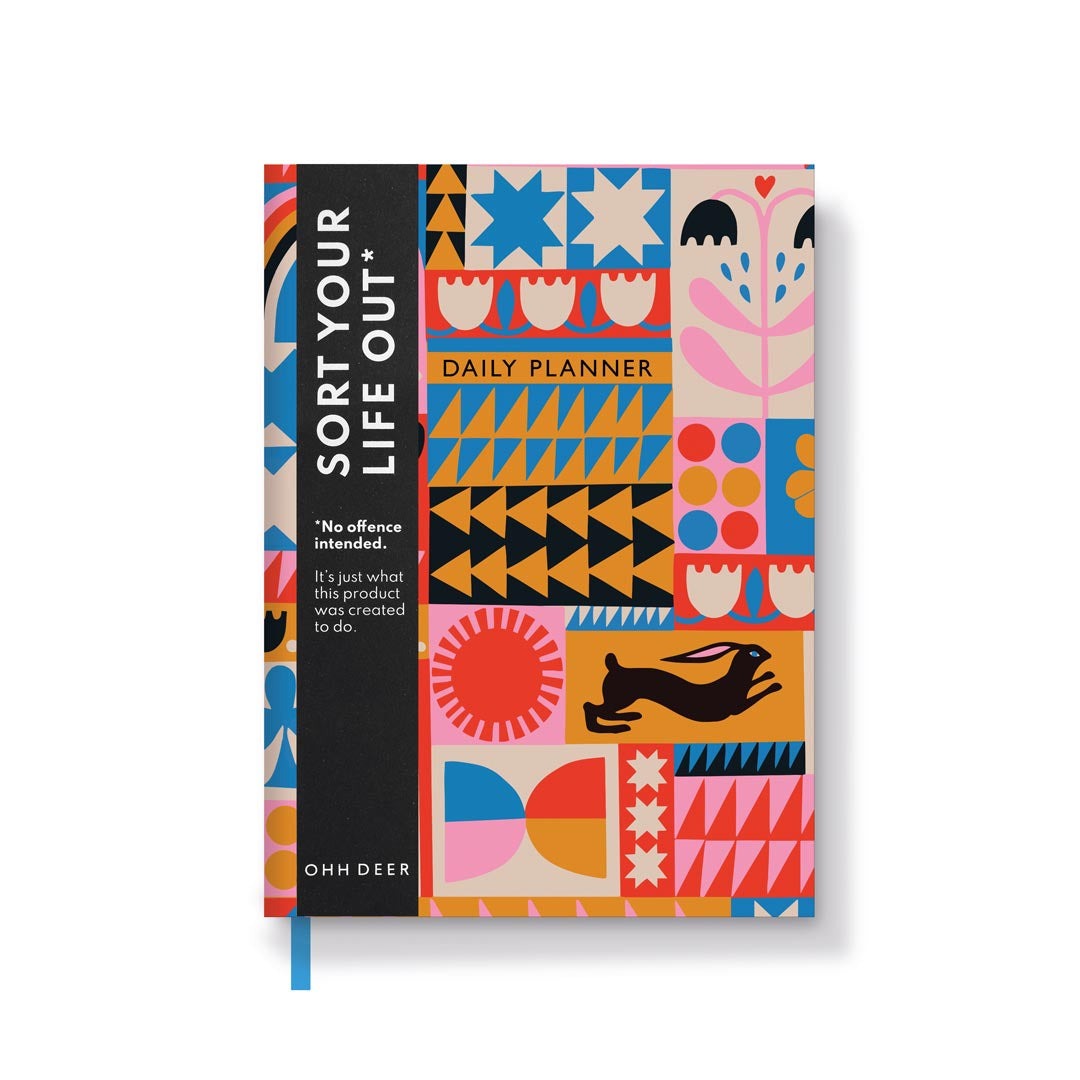 Abstract Patchwork Daily Planner - Ohh Deer image 1