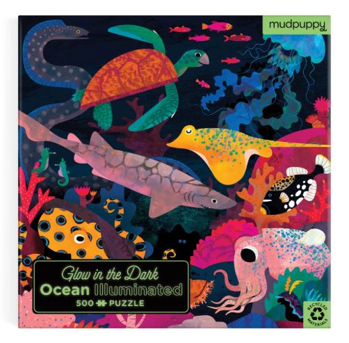 Ocean Illuminated Glow in the Dark Puzzle - Abrams & Chronicle image 1
