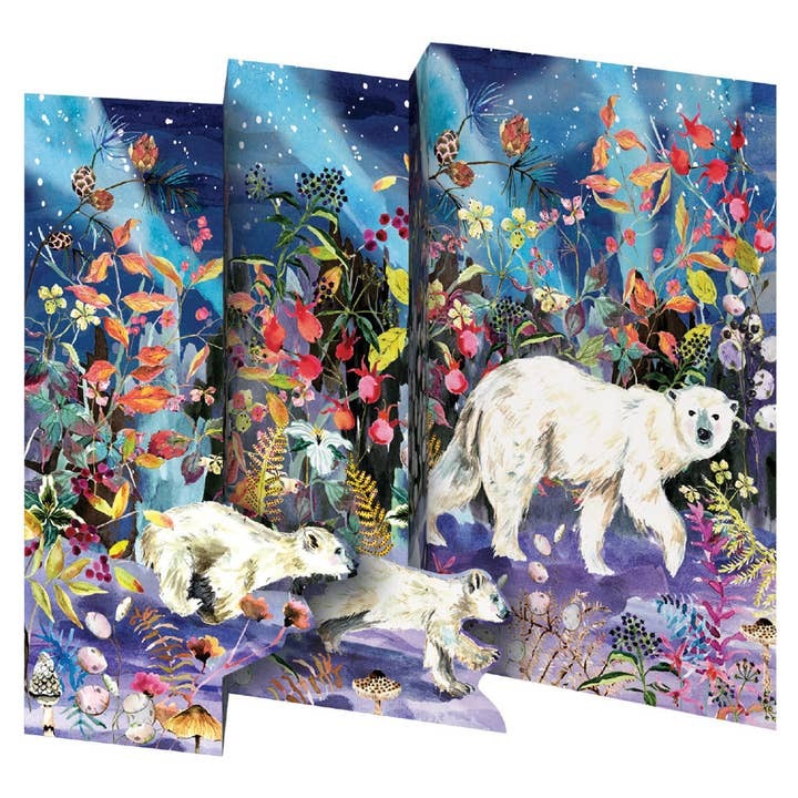 Aurora Bears Tri-Fold Christmas Cards Pack image 1