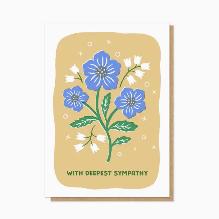With Deepest Sympathy Snowdrops Card - Stormy Knight image 1