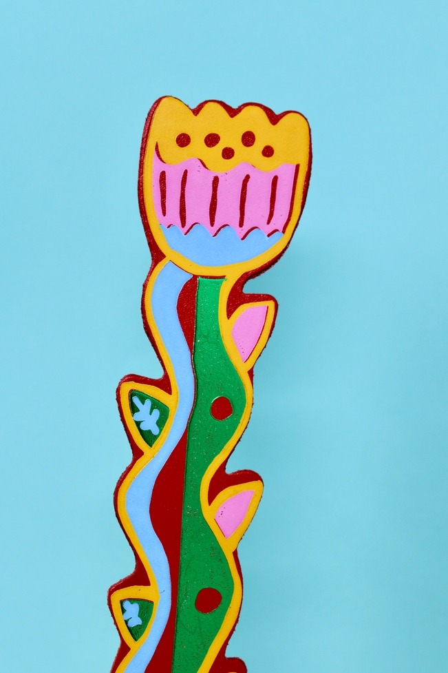 Tulip Leather Bookmark, Blooming Lovely - Ark Colour Design image 1