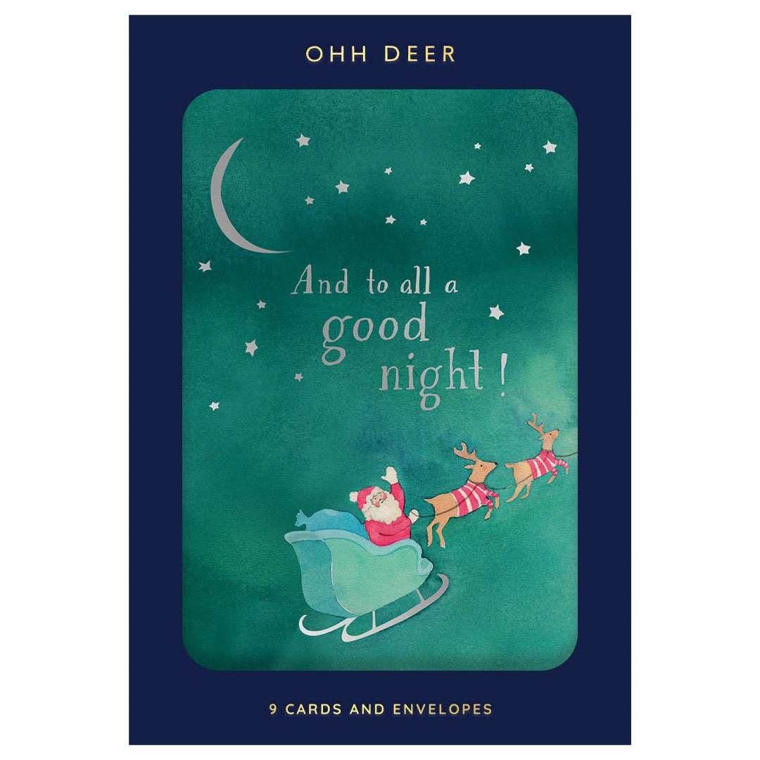 To All A Good Night Christmas Card Pack - Ohh Deer image 1