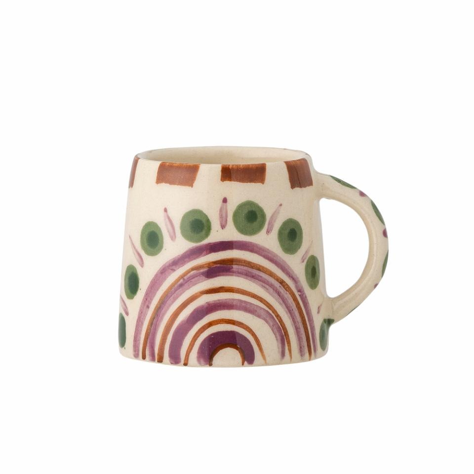 Shama Purple & Green Stoneware Espresso Cup - Bloomingville image 1
