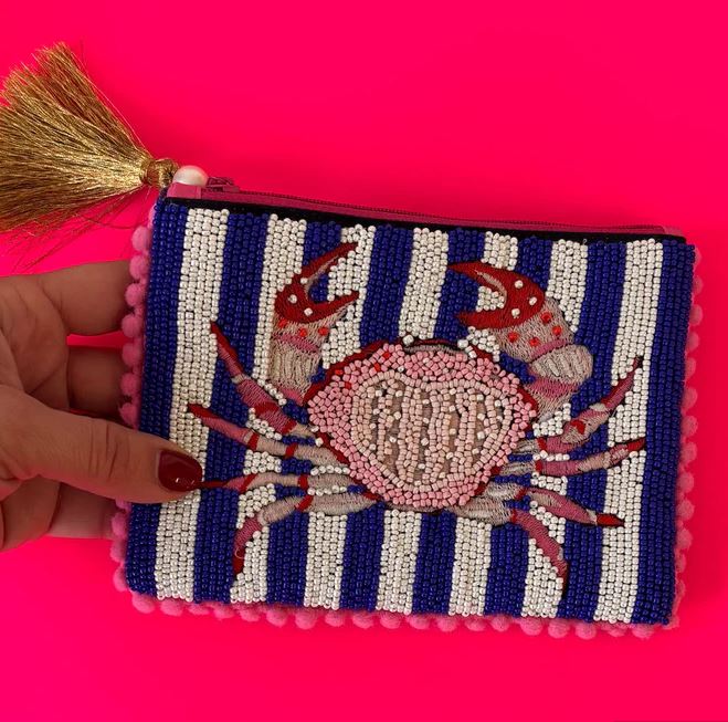 Crab Beaded Pouch - House of Disaster image 1