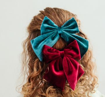 Agnes Velvet Bow Set of 2 - Mimi & Lula image 1