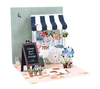 Flower Cart Pop-Up Card - Ohh Deer image 1