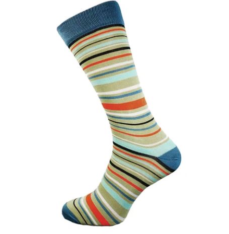 Pale Striped Bamboo Socks - Gemjar image 1