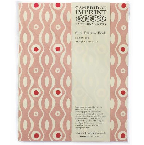Exercise Book Persephone Pink & Raspberry - Cambridge Imprint image 1