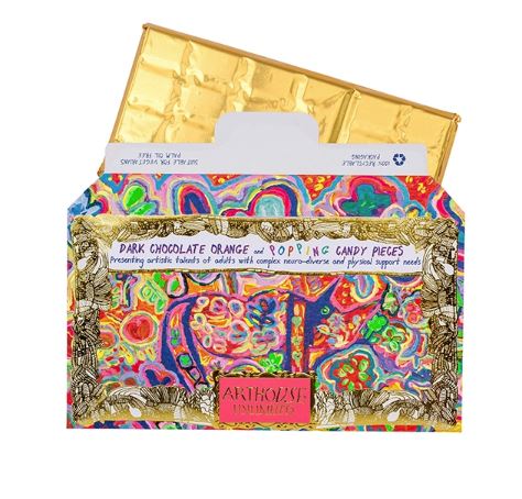 Dark Chocolate Orange with Popping Candy Pieces - Arthouse Meath image 1