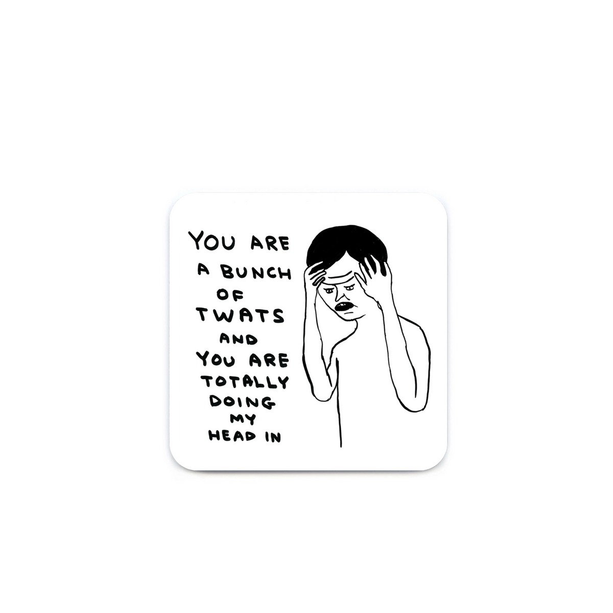 Bunch of Tw*ts Coaster - Brainbox Candy image 1