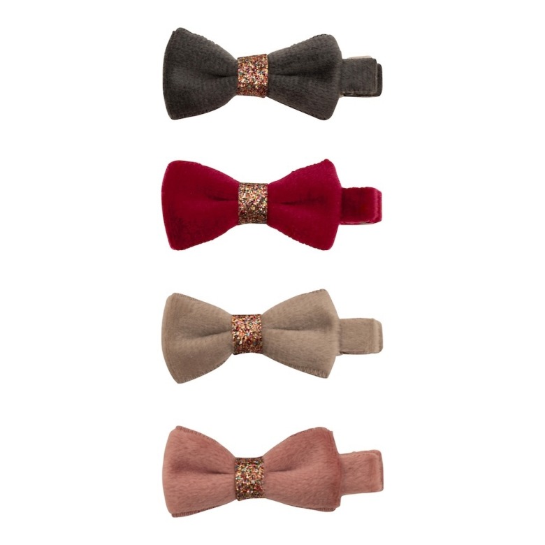 Velvet Bow Clips - Mimi & Lula image 1