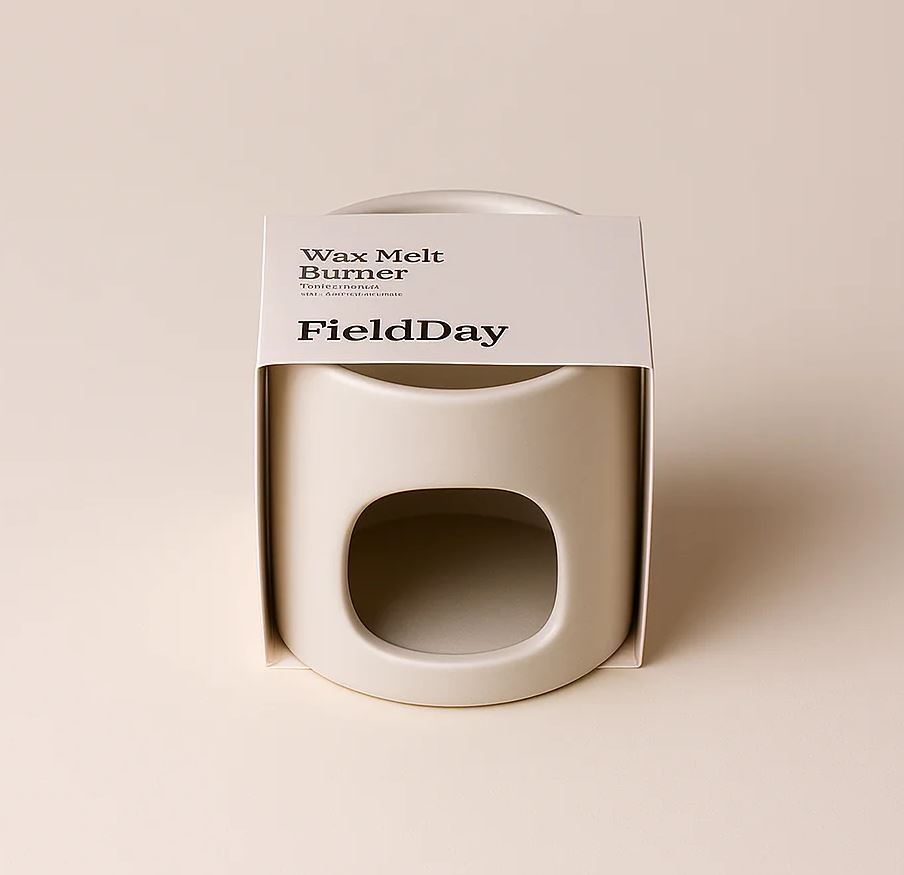 Stoneware Wax Burner - Field Day, Folk image 2