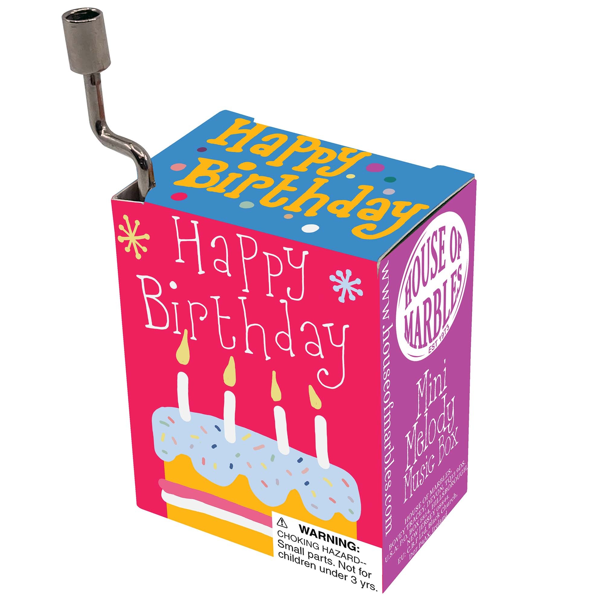 Birthday Mini Melody Music Box - House of Marbles image 1