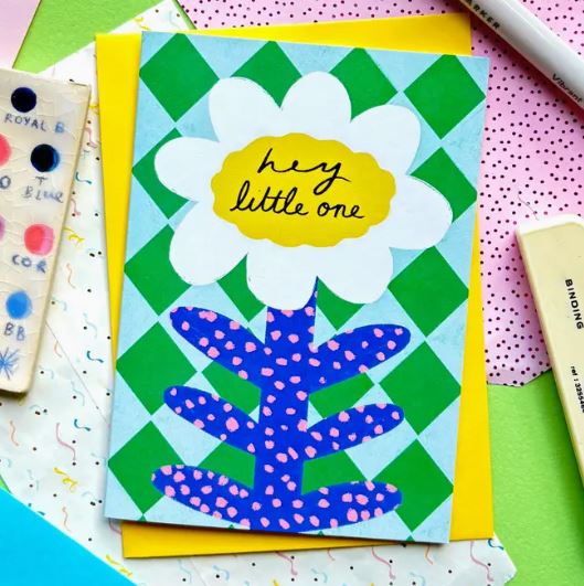 Hey Little One Card - Kerrie Illustrates image 1