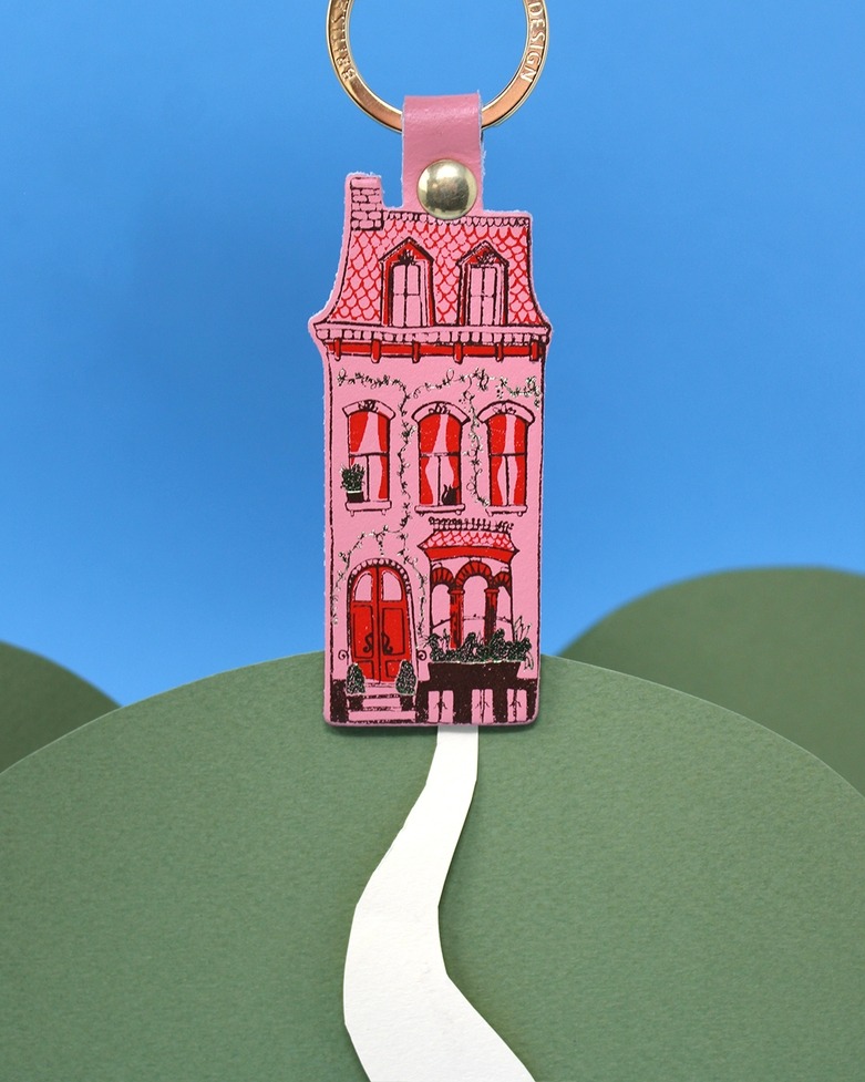 Dolls House Keyring - Ark Colour Design image 1