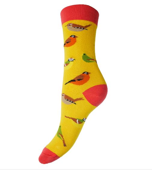 Assorted Birds Bamboo Socks - JOYA image 1
