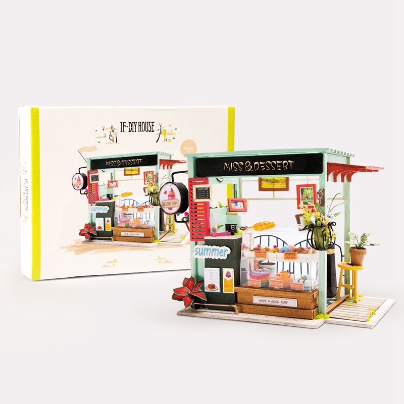 DIY Miniature House Ice Cream Station - Rolife image 1