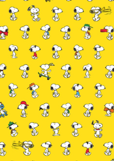 Snoopy Yellow Gift Wrap - Hype Associates image 1